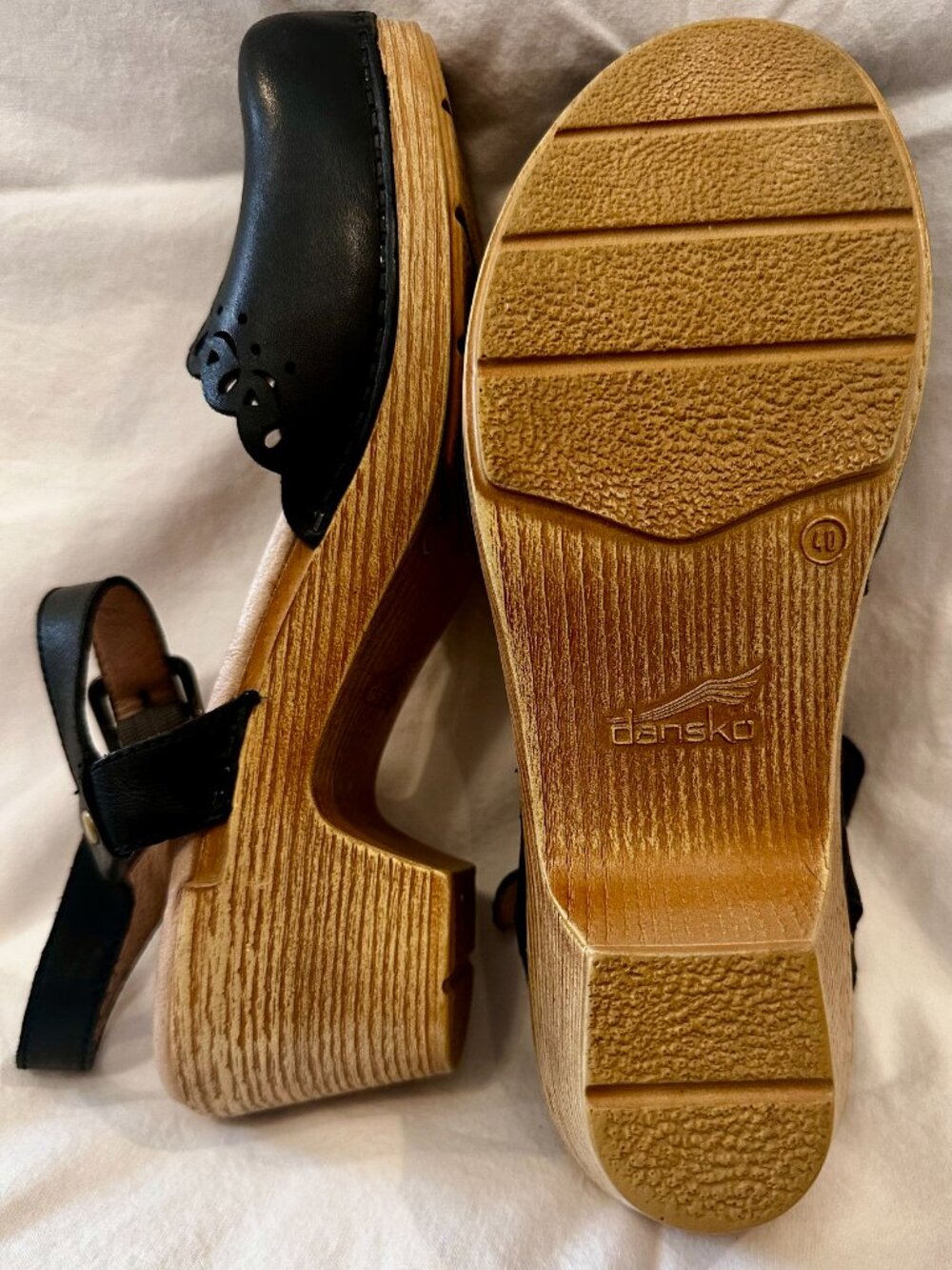 DANSKO Sling Back Clogs Women's Size 40 Black Great Condition - Picture 5 of 8